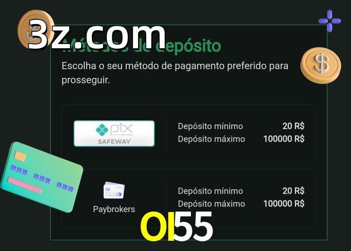 O cassino OI55bet oferece uma grande variedade de métodos de pagamento